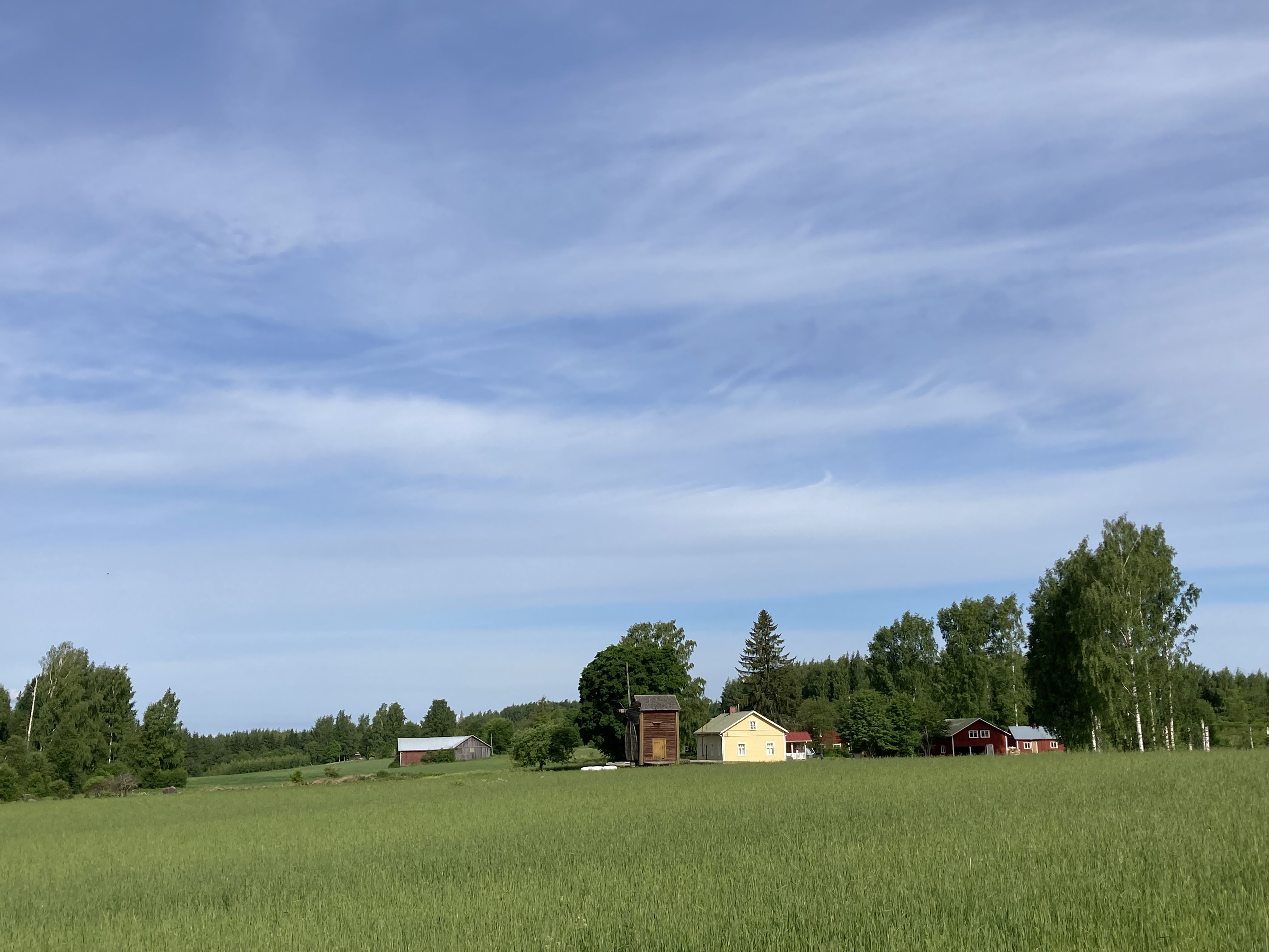 Maisema Haukiniemen kylässä Savonlinnassa. Kuva: Katri Nousiainen.